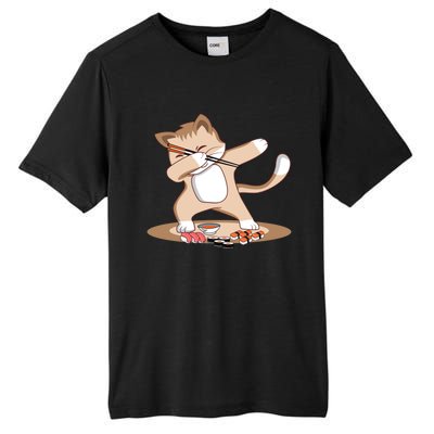 Dabbing Chef Sushi Cat Funny Sushi Gifgift Tall Fusion ChromaSoft Performance T-Shirt