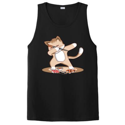 Dabbing Chef Sushi Cat Funny Sushi Gifgift PosiCharge Competitor Tank