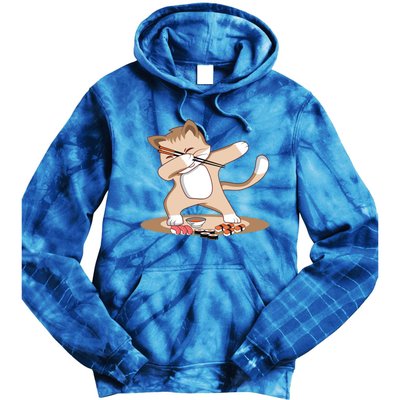 Dabbing Chef Sushi Cat Funny Sushi Gifgift Tie Dye Hoodie