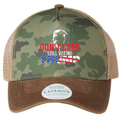 DonT Care Still Voting Trump Pro Donald Trump Mug Shot Legacy Tie Dye Trucker Hat