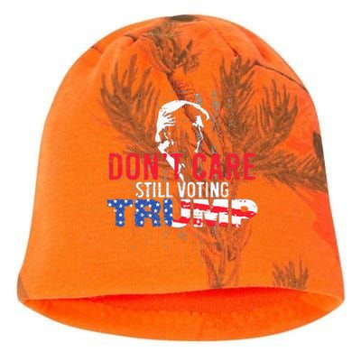 DonT Care Still Voting Trump Pro Donald Trump Mug Shot Kati - Camo Knit Beanie