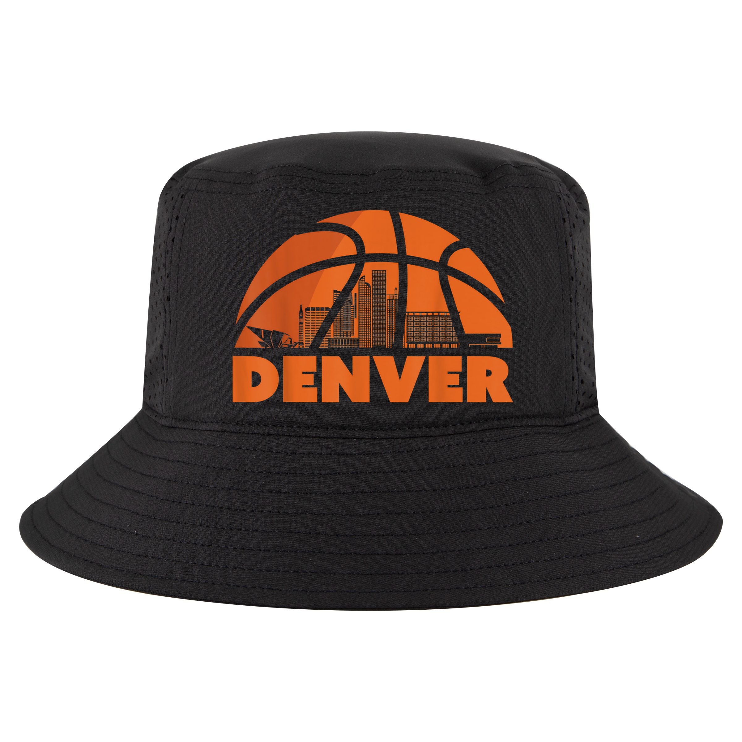 Denver City Skyline Colorado Basketball Gift Fan Jersey Cool Comfort Performance Bucket Hat