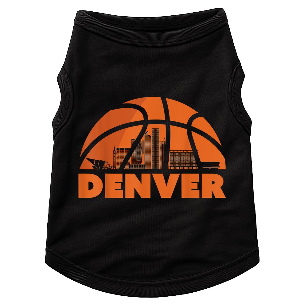 Denver City Skyline Colorado Basketball Gift Fan Jersey Doggie Tank