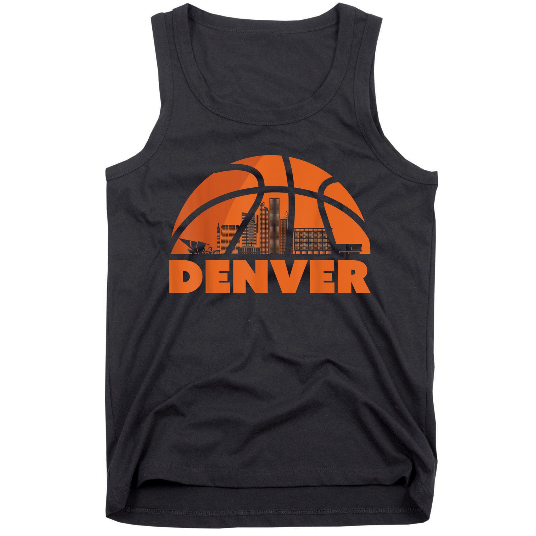 Denver City Skyline Colorado Basketball Gift Fan Jersey Tank Top