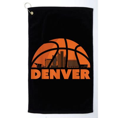 Denver City Skyline Colorado Basketball Gift Fan Jersey Golf Towel