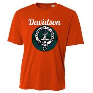 Davidson Clan Scottish Name Coat Of Arms Tartan Cooling Performance Crew T-Shirt