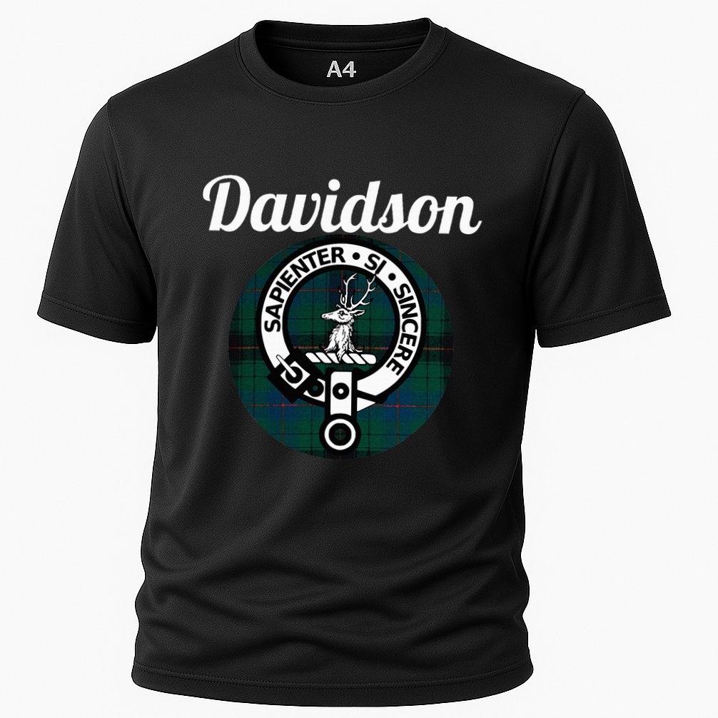 Davidson Clan Scottish Name Coat Of Arms Tartan Performance Shirt