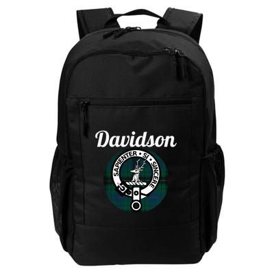 Davidson Clan Scottish Name Coat Of Arms Tartan Backpack