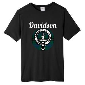 Davidson Clan Scottish Name Coat Of Arms Tartan Tall Fusion ChromaSoft Performance T-Shirt