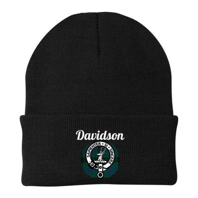 Davidson Clan Scottish Name Coat Of Arms Tartan Beanie