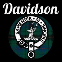 Davidson Clan Scottish Name Coat Of Arms Tartan Drawstring Bag