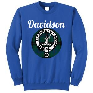 Davidson Clan Scottish Name Coat Of Arms Tartan Sweatshirt