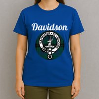 Davidson Clan Scottish Name Coat Of Arms Tartan T-Shirt