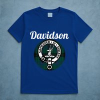 Davidson Clan Scottish Name Coat Of Arms Tartan T-Shirt