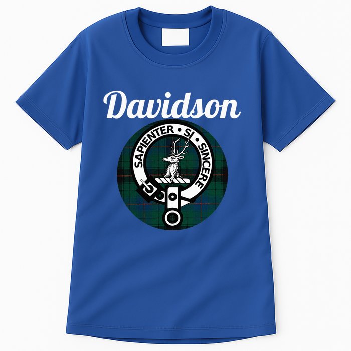 Davidson Clan Scottish Name Coat Of Arms Tartan Tall T-Shirt