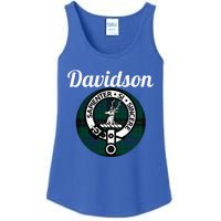 Davidson Clan Scottish Name Coat Of Arms Tartan Ladies Essential Tank