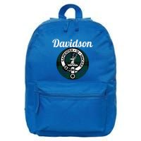 Davidson Clan Scottish Name Coat Of Arms Tartan 16 in Basic Backpack