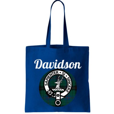 Davidson Clan Scottish Name Coat Of Arms Tartan Bag