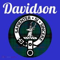 Davidson Clan Scottish Name Coat Of Arms Tartan Poster