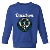 Davidson Clan Scottish Name Coat Of Arms Tartan Toddler Sweatshirt