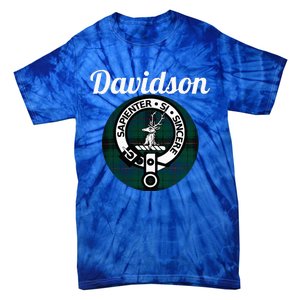 Davidson Clan Scottish Name Coat Of Arms Tartan Tie-Dye T-Shirt