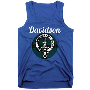 Davidson Clan Scottish Name Coat Of Arms Tartan Tank Top