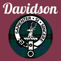 Davidson Clan Scottish Name Coat Of Arms Tartan 16oz Travel Tumbler