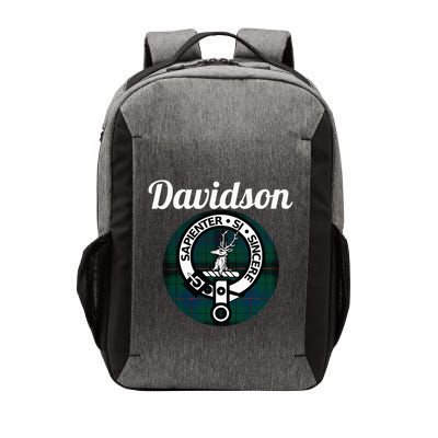 Davidson Clan Scottish Name Coat Of Arms Tartan Vector Backpack