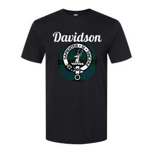 Davidson Clan Scottish Name Coat Of Arms Tartan Softstyle CVC T-Shirt