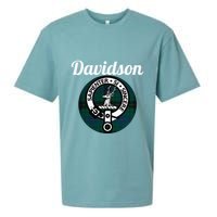 Davidson Clan Scottish Name Coat Of Arms Tartan Sueded Cloud Jersey T-Shirt