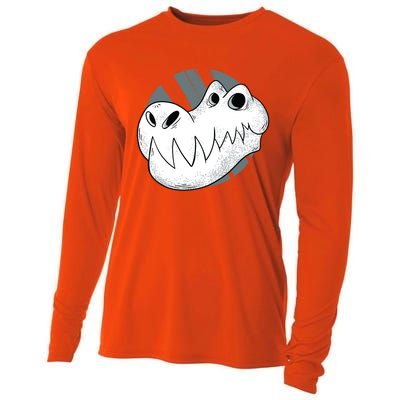 Dinosaur Cute Skeleton Skull Gift Cooling Performance Long Sleeve Crew