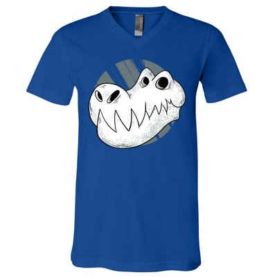 Dinosaur Cute Skeleton Skull Gift V-Neck T-Shirt