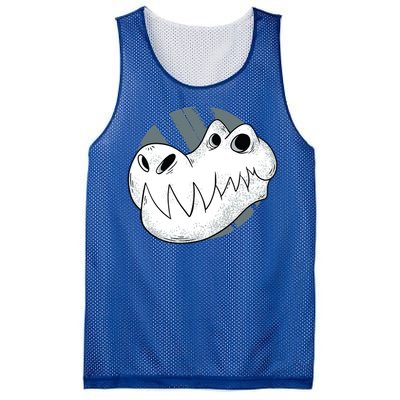 Dinosaur Cute Skeleton Skull Gift Mesh Reversible Basketball Jersey Tank