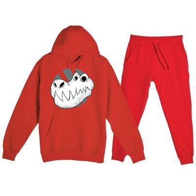 Dinosaur Cute Skeleton Skull Gift Premium Hooded Sweatsuit Set