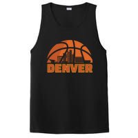 Denver City Skyline Colorado Basketball Fan Jersey PosiCharge Competitor Tank