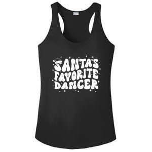 Dancer Christmas Santa Favorite Dancer Ladies PosiCharge Competitor Racerback Tank