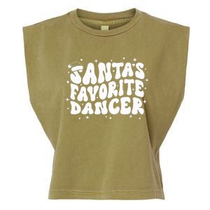 Dancer Christmas Santa Favorite Dancer Garment-Dyed Women's Muscle Tee