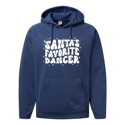 Dancer Christmas Santa Favorite Dancer Performance Fleece Hoodie