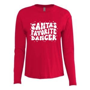 Dancer Christmas Santa Favorite Dancer Womens Cotton Relaxed Long Sleeve T-Shirt