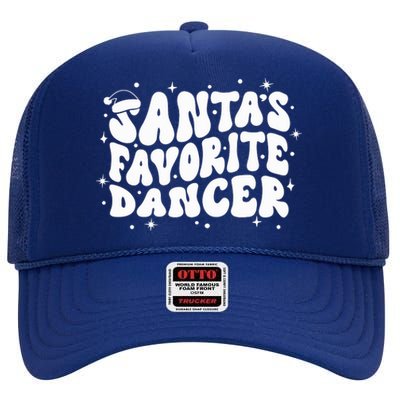 Dancer Christmas Santa Favorite Dancer High Crown Mesh Back Trucker Hat