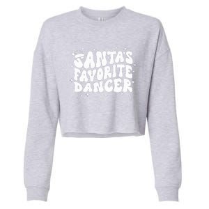 Dancer Christmas Santa Favorite Dancer Cropped Pullover Crew