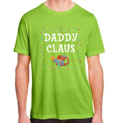 Daddy Claus Santa Christmas Lights Xmas Family Pjs Matching Cute Gift Adult ChromaSoft Performance T-Shirt