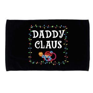 Daddy Claus Santa Christmas Lights Xmas Family Pjs Matching Cute Gift Microfiber Hand Towel