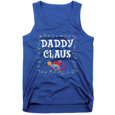 Daddy Claus Santa Christmas Lights Xmas Family Pjs Matching Cute Gift Tank Top