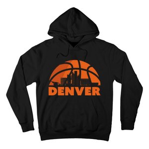 Denver City Skyline Basketball Hoodie