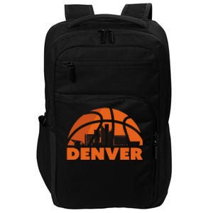 Denver City Skyline Basketball Impact Tech Backpack