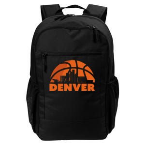 Denver City Skyline Basketball Daily Commute Backpack