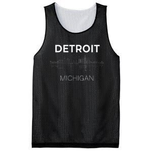 Detroit City Skyline Michigan Souvenir Detroit Mesh Reversible Basketball Jersey Tank