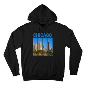 Downtown Chicago Skyline Souvenirs State Illinois Hoodie