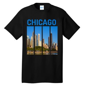 Downtown Chicago Skyline Souvenirs State Illinois Tall T-Shirt